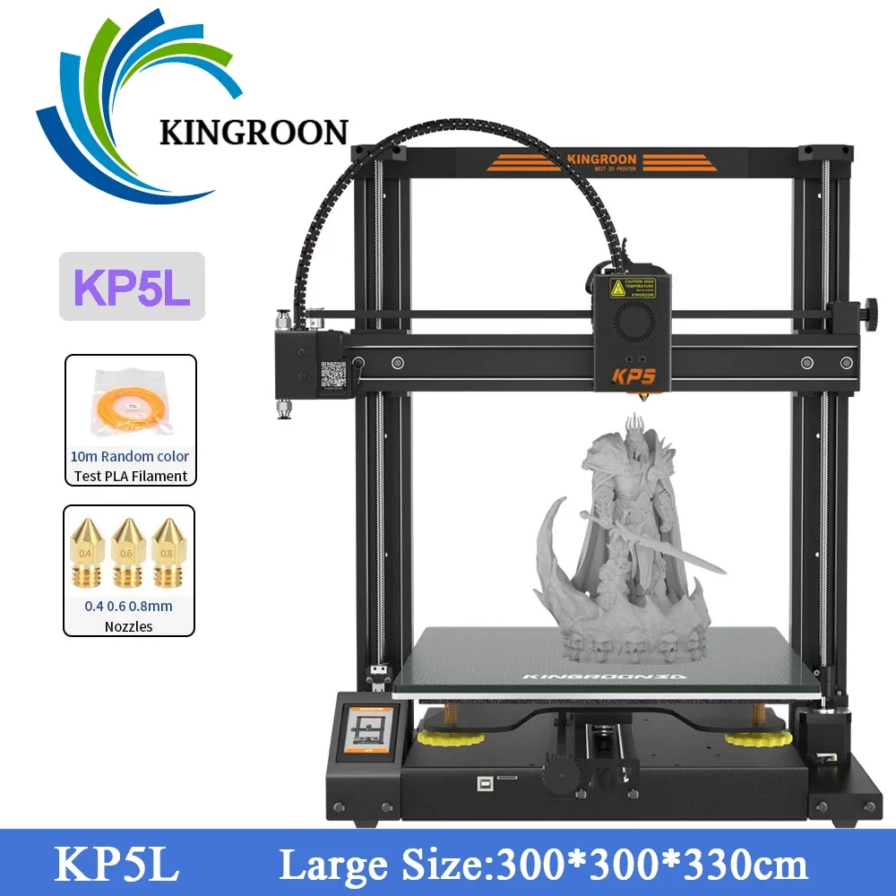 KINGROON KP5L 3D Printer Resume Power Off Printing DIY FDM   Kit KP5 High Precision  Size 300x300x330mm