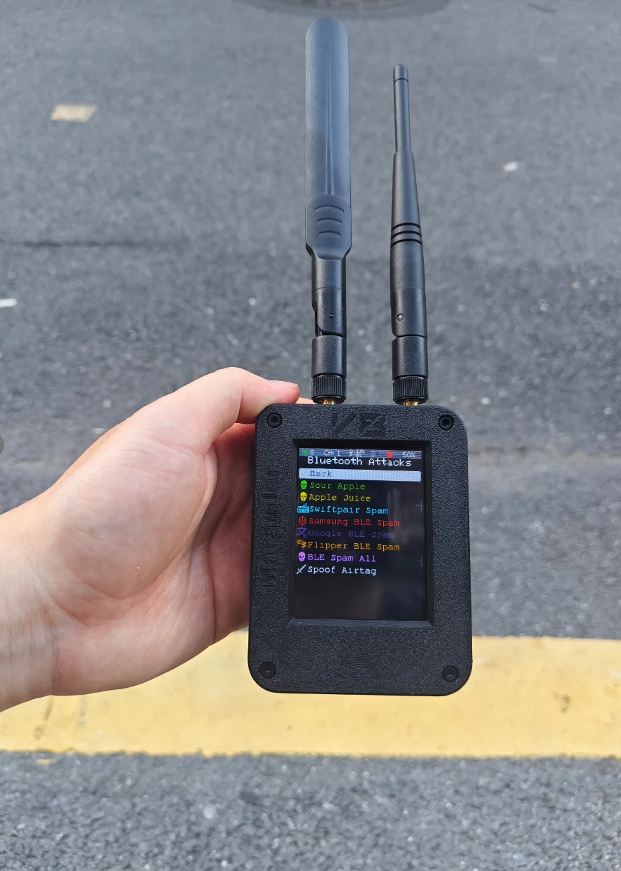 Versión Definitiva Marauder V8 ESP32-C5, Pantalla Táctil de 2.8 Pulgadas, WiFi de Doble Banda, Bluetooth, GPS, Compatible con Señales 2.4G y 5G, Herramienta Inalámbrica