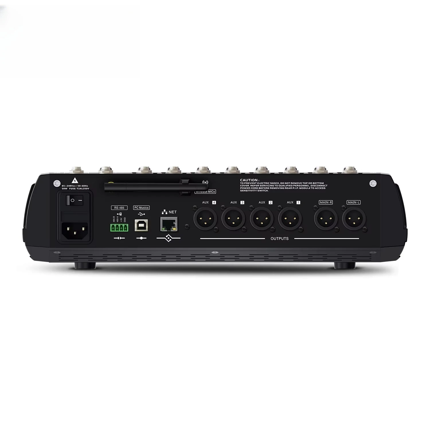 8-Channel digital audio console mixer PA system