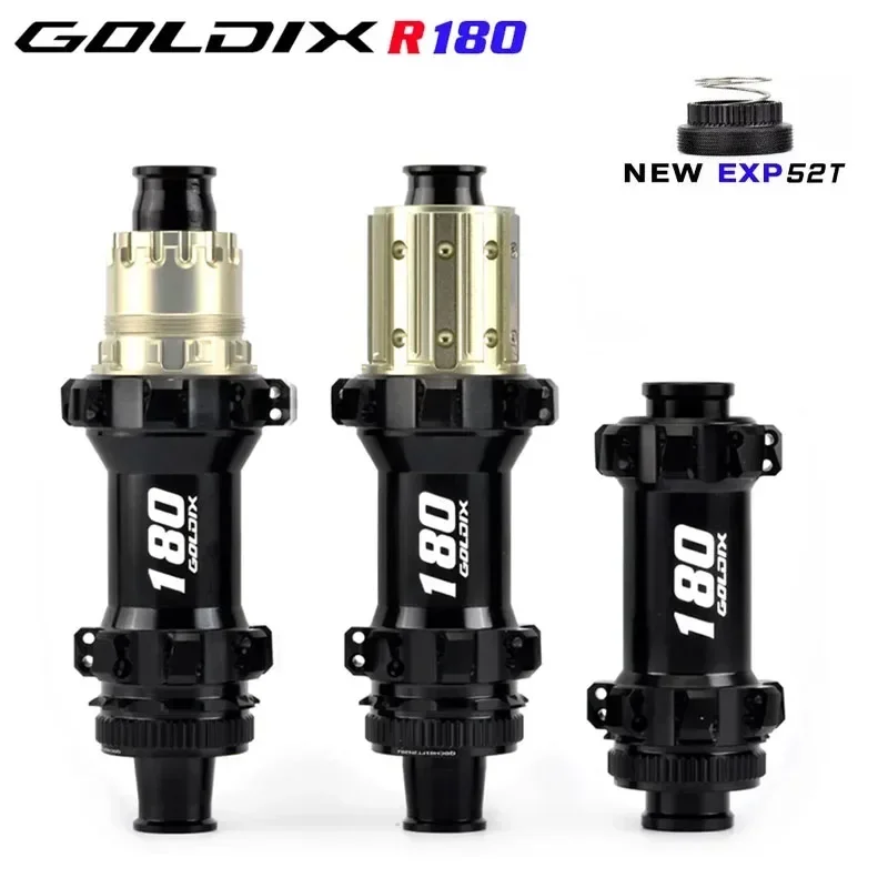 GOLDIX R180 road gravel bicycle hub Center Lock 24/28H 52T ratchet suitable for SHIMANO  11/12 speed bicycle accessories