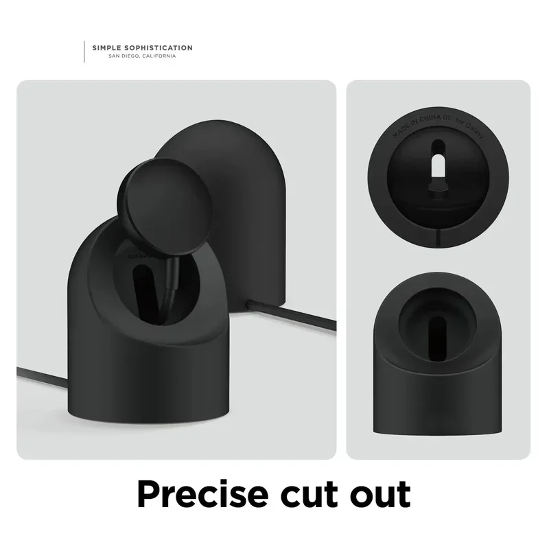 Smart Watch Wireless Charging Soft Rubber Bracket, Silicone Smart Watch Wireless Charging Desktop Base.