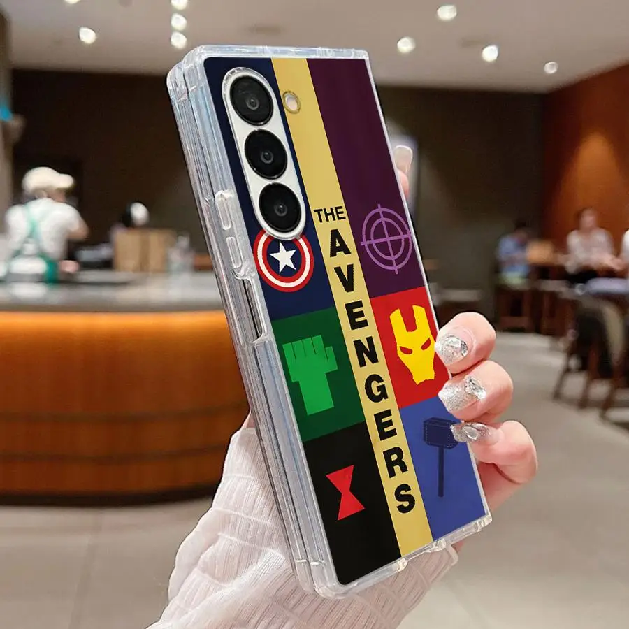 Marvel Comic Spider Man Back Phone Cover Case for Samsung Galaxy ZFold5 ZFold3 Z Fold 7 6 5 4 3 ZFold7 ZFold4 ZFold6