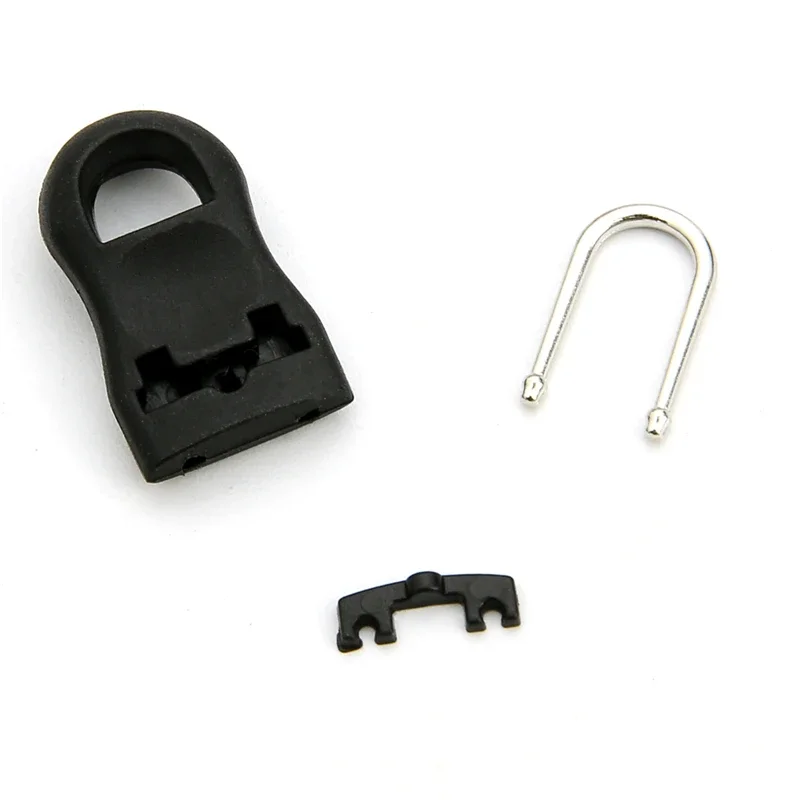 8 Peças de Puxadores de Zíper de Substituição com Cordão e Fixador de Zíper, Adequados para Roupas, Malas, Mochilas, Barracas - Para Reparo de Fivelas Quebradas, Cordões de Zíper e Abas de Zíper de Bolsas