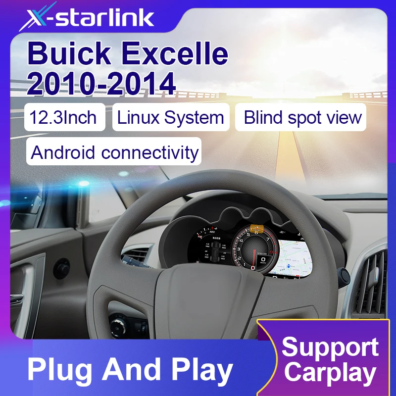 

12,3-дюймовый ЖК-цифровой кластер для Opel Astra J 2010-2014 с умным спидометром Phone Link