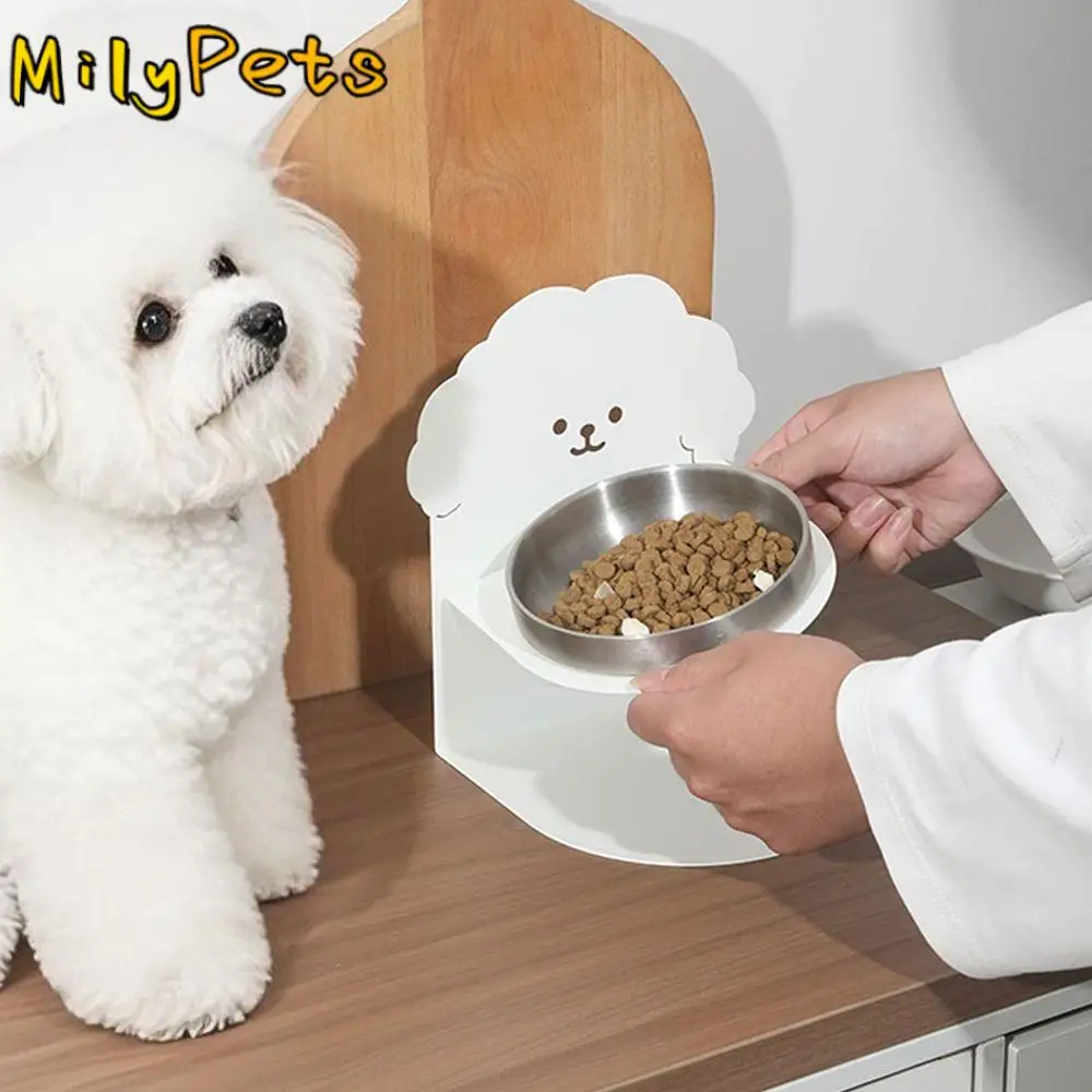 

Detachable Adjustable Food Feeder Protects Cervical Anti-slip Ceramic Cat Bowl Anti-Tip with Magnetic Stand Pet Feeding Dish