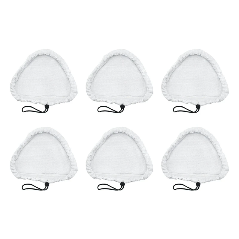 3/6/8 pièces remplacement pour vadrouilles à vapeur en microfibre, tampons triangulaires adaptés aux vadrouilles à vapeur H20