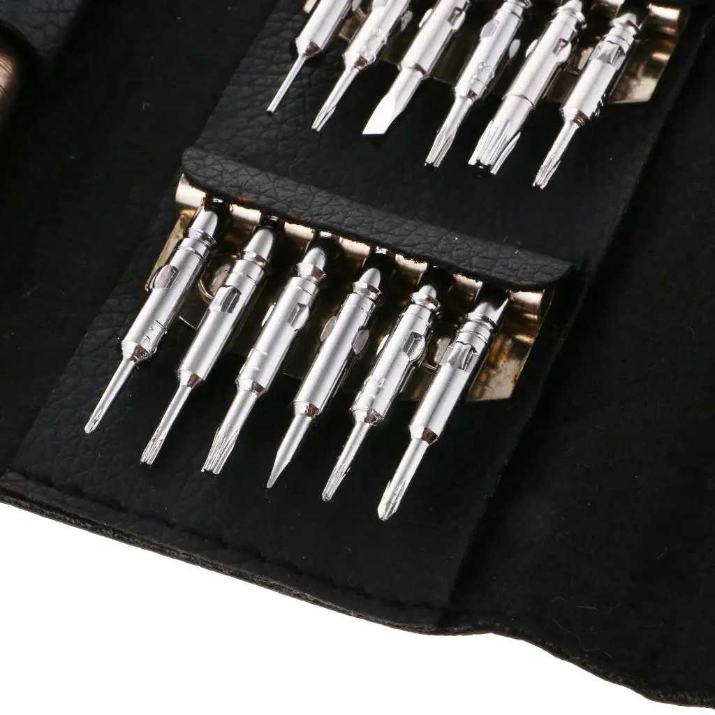 Mini portátil Precision Screwdriver Tool Kit com caixa do saco, relógio, relógio móvel Repair Set, conveniente, 24 pcs