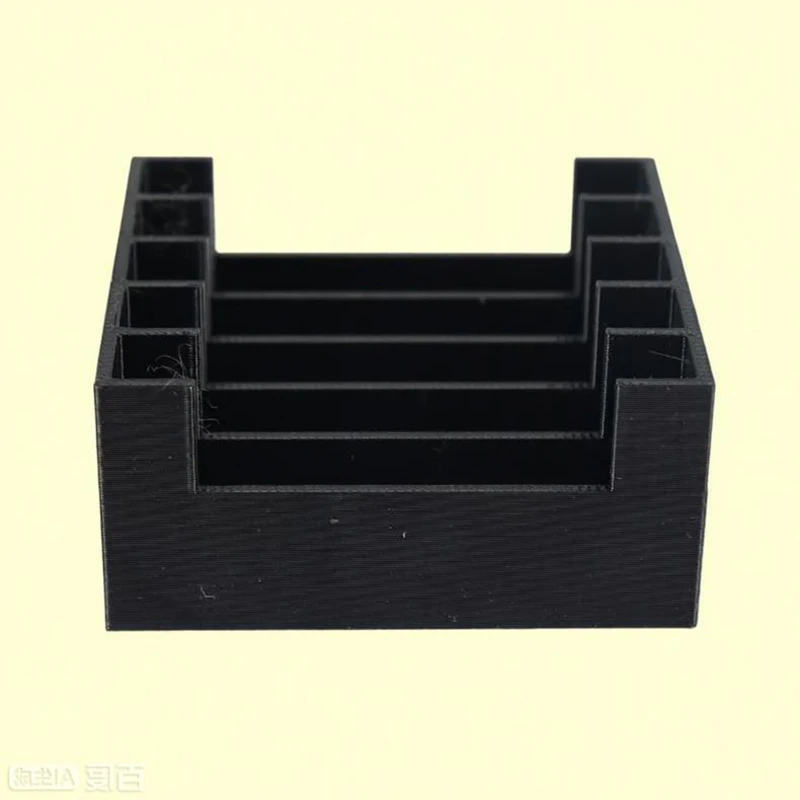 

3.5-Inch Mechanical Hard Drive Storage Rack 3D Printed Black Storage Rack Organizer Multifunctional Home Computer Storage Box