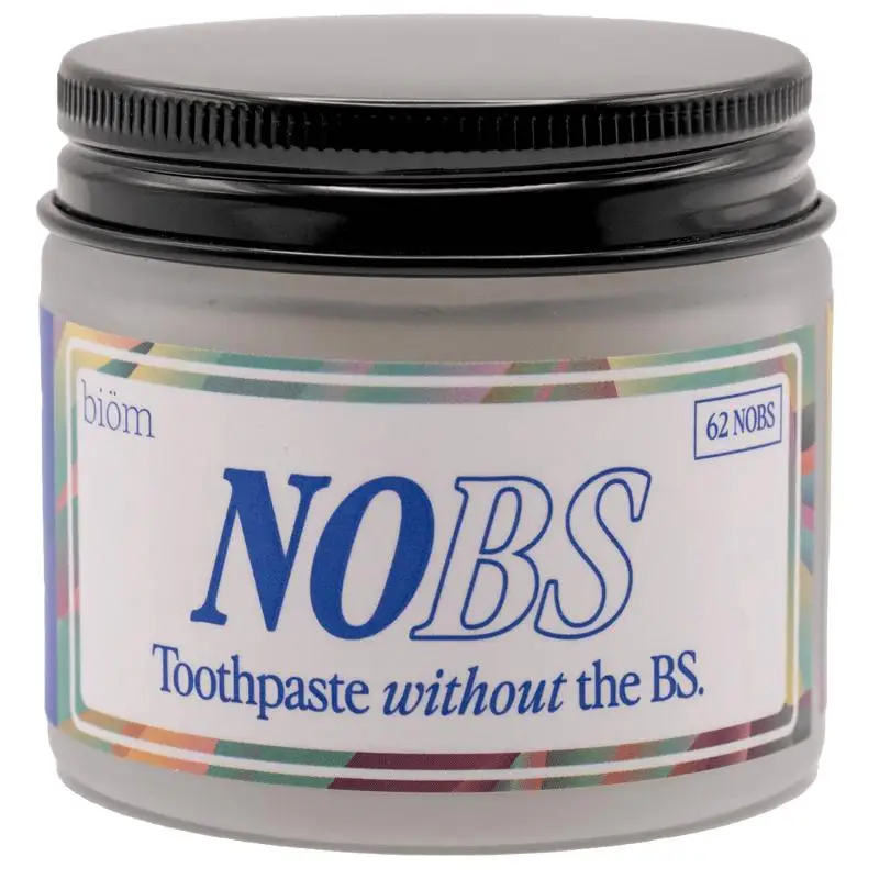 

NOBS Toothpaste Tablets - Nano Hydroxyapatite, Fluoride Free, Plastic Free, Eco & Travel Friendly - Remineralize with NHA