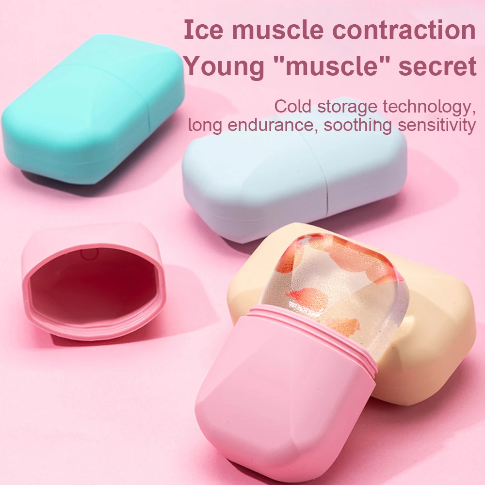 Ice Facial Roller Skin Care Beauty Lifting Contouring Tools Ice Silicone Cube Trays Ice Globe Balls Face Massager Skin Care Tool