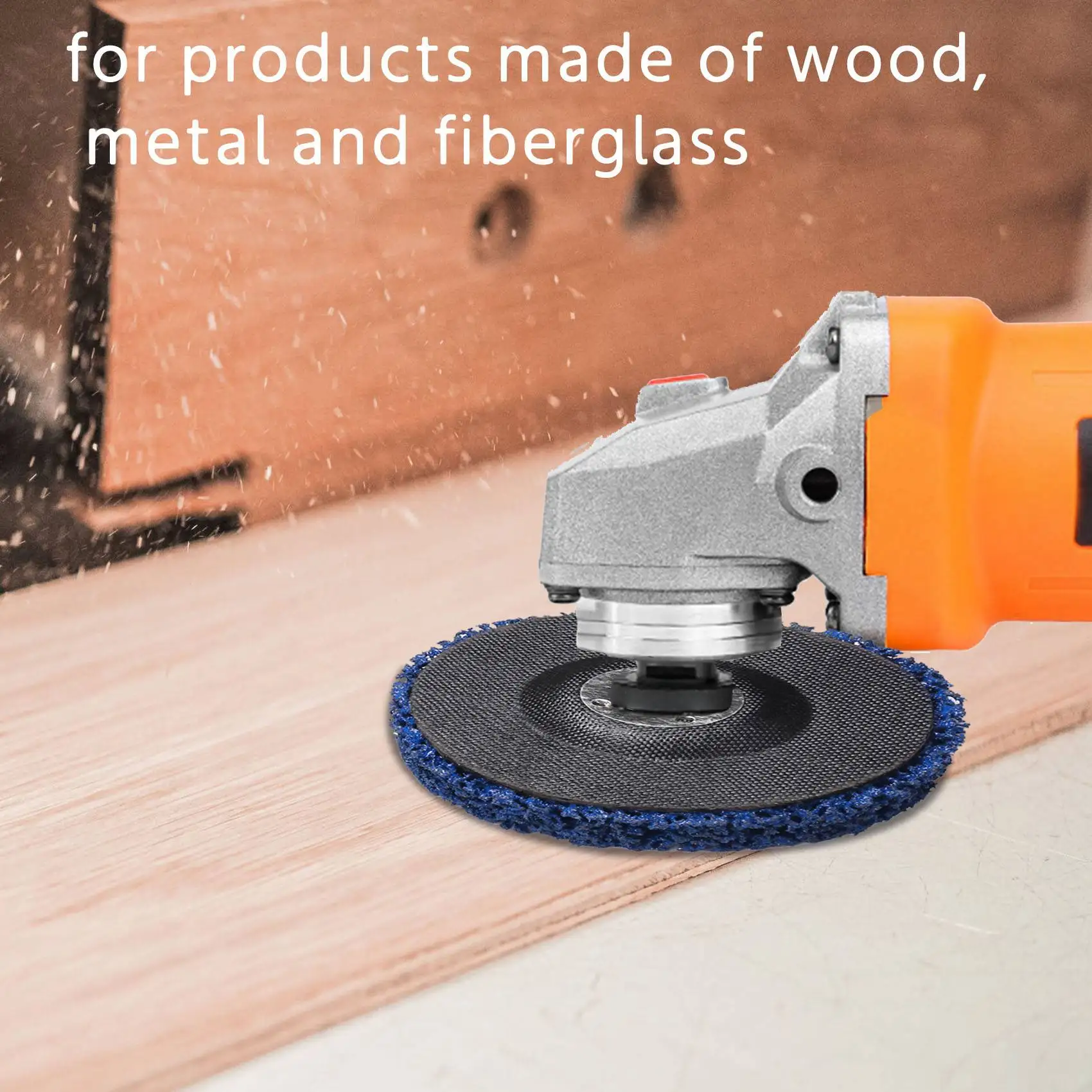 絶妙な6個入りペイント剥離ディスクホイール錆除去ディスク、100mmアングルグラインダー用、木材、金属、グラスファイバー製品用