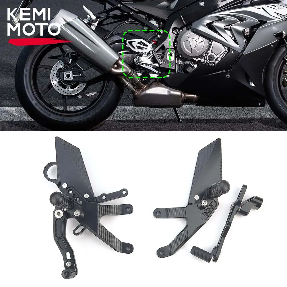 

Мотоциклетная увеличенная задняя педаль, регулируемая задняя часть, рычаг переключения передач, подножки, система для BMW S1000RR 2015-2018 S1000R HP4, аксессуары