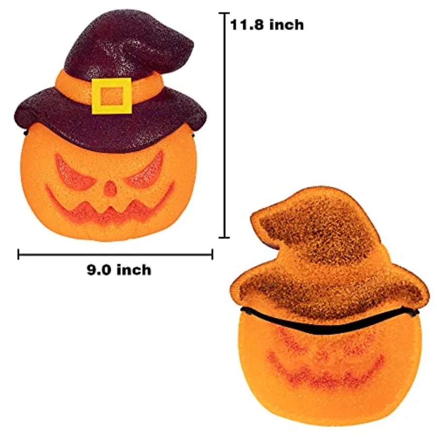 اليقطين هالوين الشرفة ضوء يغطي 2 حزمة 9x11.8 الديكور في الهواء الطلق لأضواء المرآب تركيبات إضاءة كبيرة الباب الأمامي دافئ