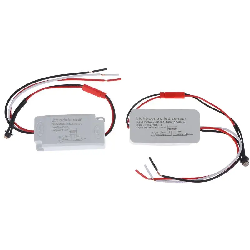 Outdoor Photoelectric Sensor  DC12V 24V AC100-260V Light Control Rainproof for Lamp Posts Street Lighting Automation