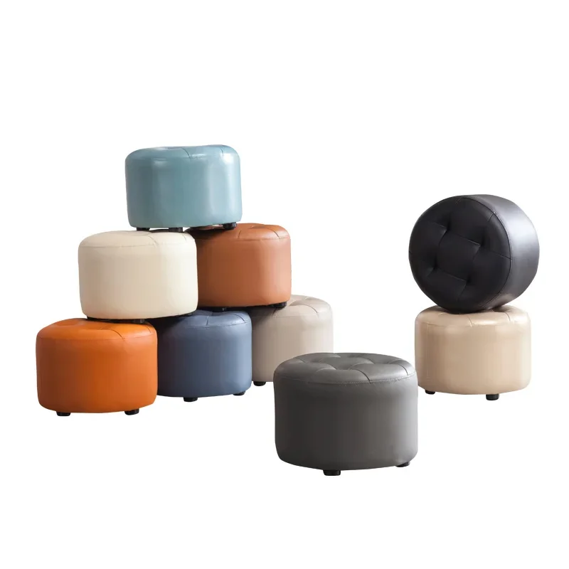 

European Stool Bedroom Dresser Chair Round Adults Ottoman Vanity Stool Chair Accessory Sillas Para Sala De Estar Home Furniture