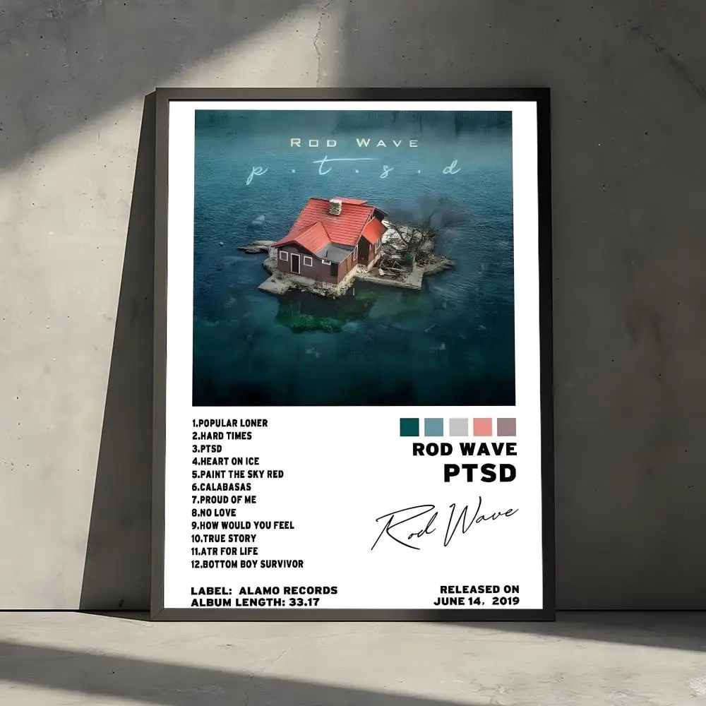Rapper-Musik-Pop-Album R-Rod W-Wave Poster, dekorative Wandkunst-Aufkleber, Wandbild, Fotodruck für Zuhause, Wohnzimmer, Flur, Dekoration – Detail 14