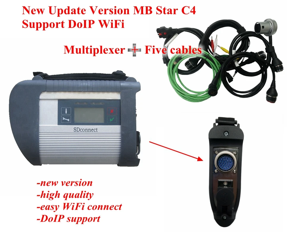 

Super MB Star C4 SD Connect Diagnostic Tool WIFI DOIP Newest Software Ssd can choose d630 PC