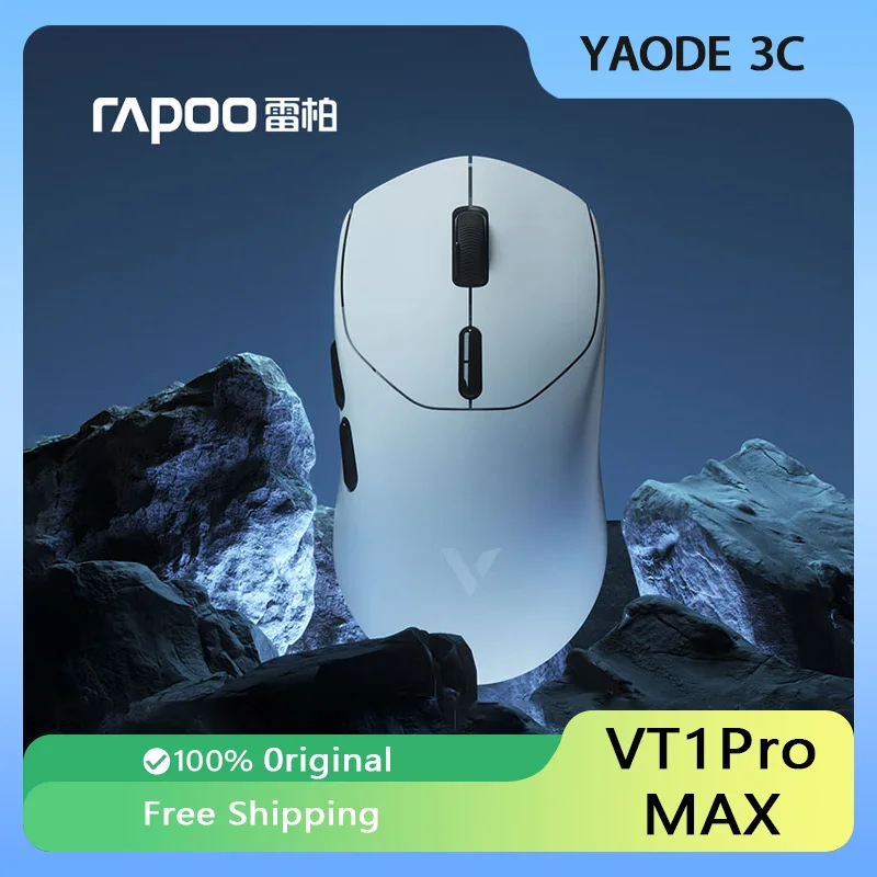 

Rapoo VT1Pro MAX Wireless Mouse Dual Mode Lightweight 8K PAW3950 Sensor FPS Gaming Mouse Ergonomic Low Latency Pc Gaming Gifts