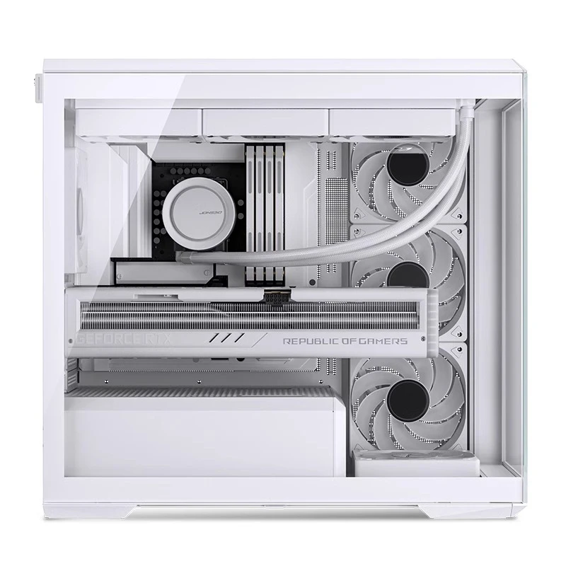 D301 M-ATX Chassis Sea View Room Straight Glass Transparent Support 360 Water-Cooled Back Plug Motherboard PC Game Case