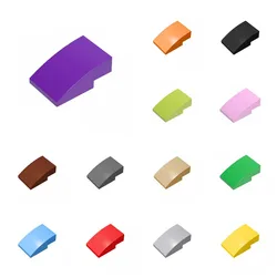 100PCS MOC Brick Parts 24309 Slope Curved 3 x 2 No Studs Compatible Building Block Particle DIY Kid Brain Toy Birthday Gift