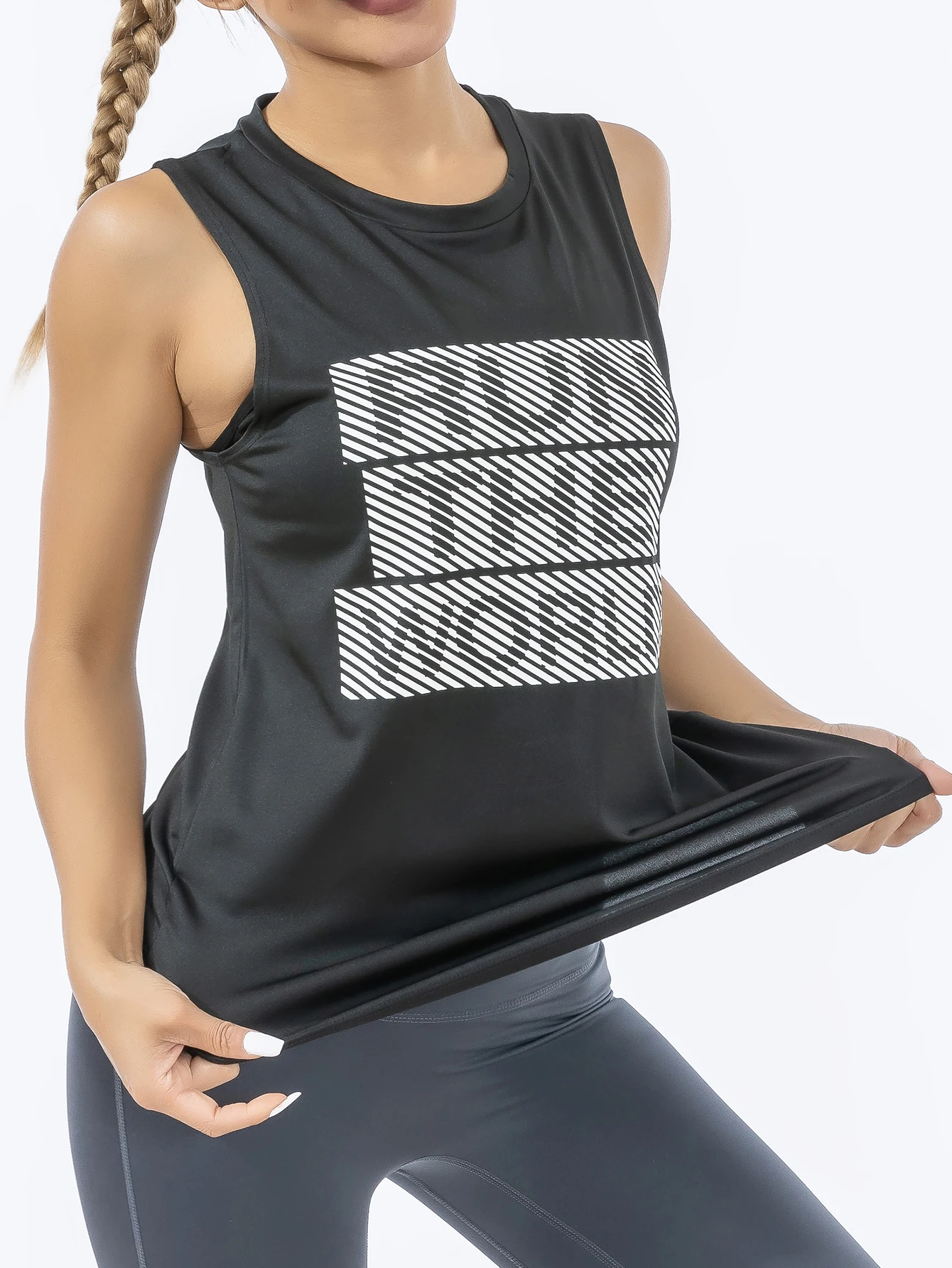 

Stylish Letter Print Tank Tops For Men Summer Loose Daily Casual Unisex Sleeveless Vest Outdoor Street Gym Fitness Quick Dry Top