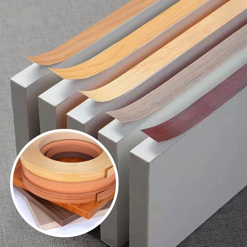 196.85in Yellow Wood Grain Edge Banding Tape-Matte Finish Self-Adhesive Furniture Strip for Cabinets,Doors,Tables-DIY Home Upgra