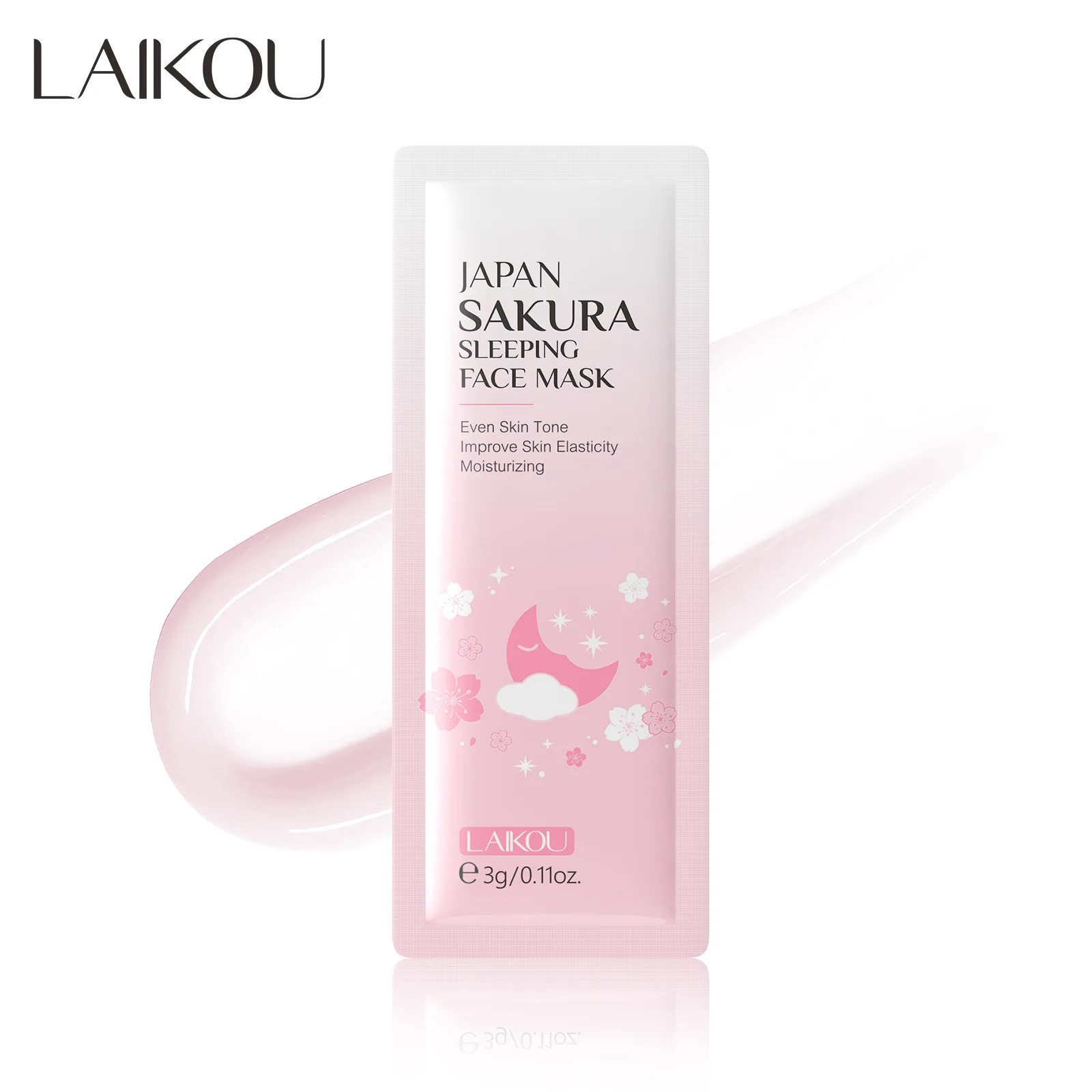 

LAIKOU Cherry Blossom Moisturizing Sleeping Mud Mask Anti-wrinkle Moisturizing Anti-aging Facial Care Mud Mask