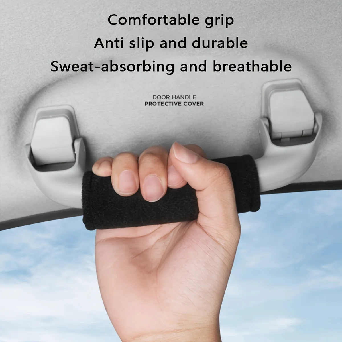 4Pcs Fluff Car Roof Door Handle Protector Car Armrest Cover, Fit for Vehicle Use, Can Be Freely Matched To Decorate Your Car