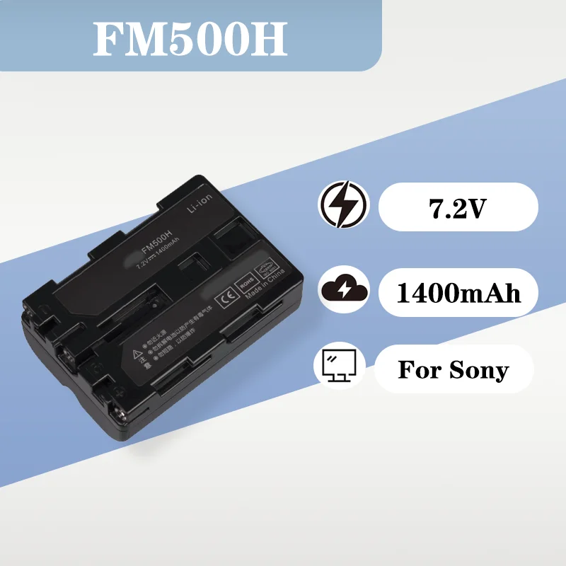 

7.2V 1400mAh Lithium Ion Battery FM500H For Sony A99II A900 A350 A77II A77 A58 A550 DSLR Camera