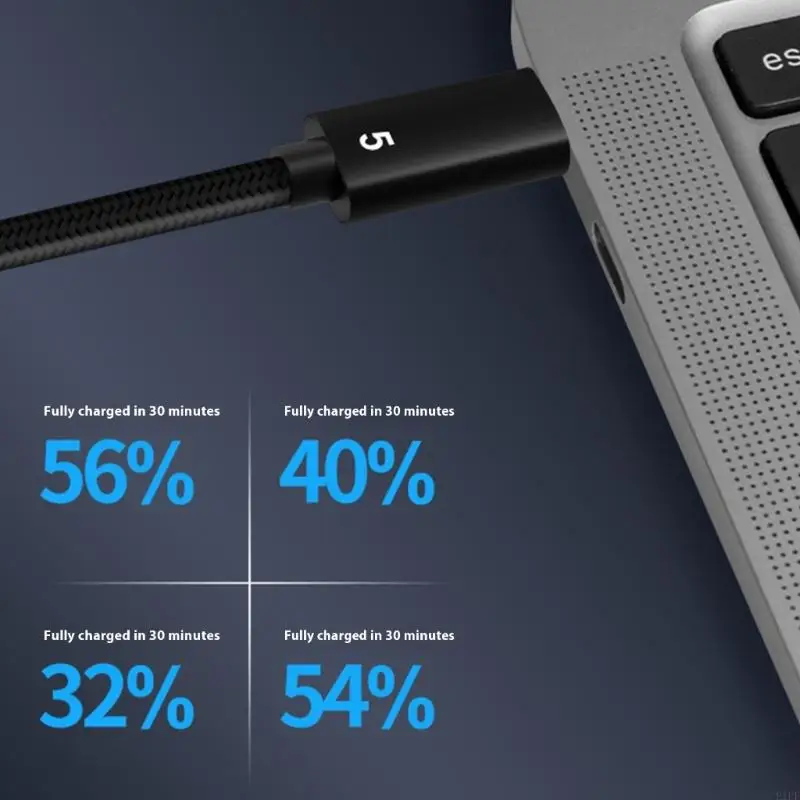 E1PF 16K 60Hz PD240W Stromkabel 80Gbit / s USB4 Koaxial geflochten