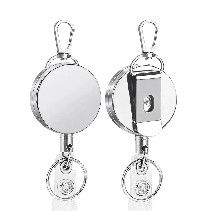ABNQ 2 Pack 29.5Inch Badge Reels Retractable Badge Holders for Nurse Badge Reel ID Badge Holders Retractable ID Holders