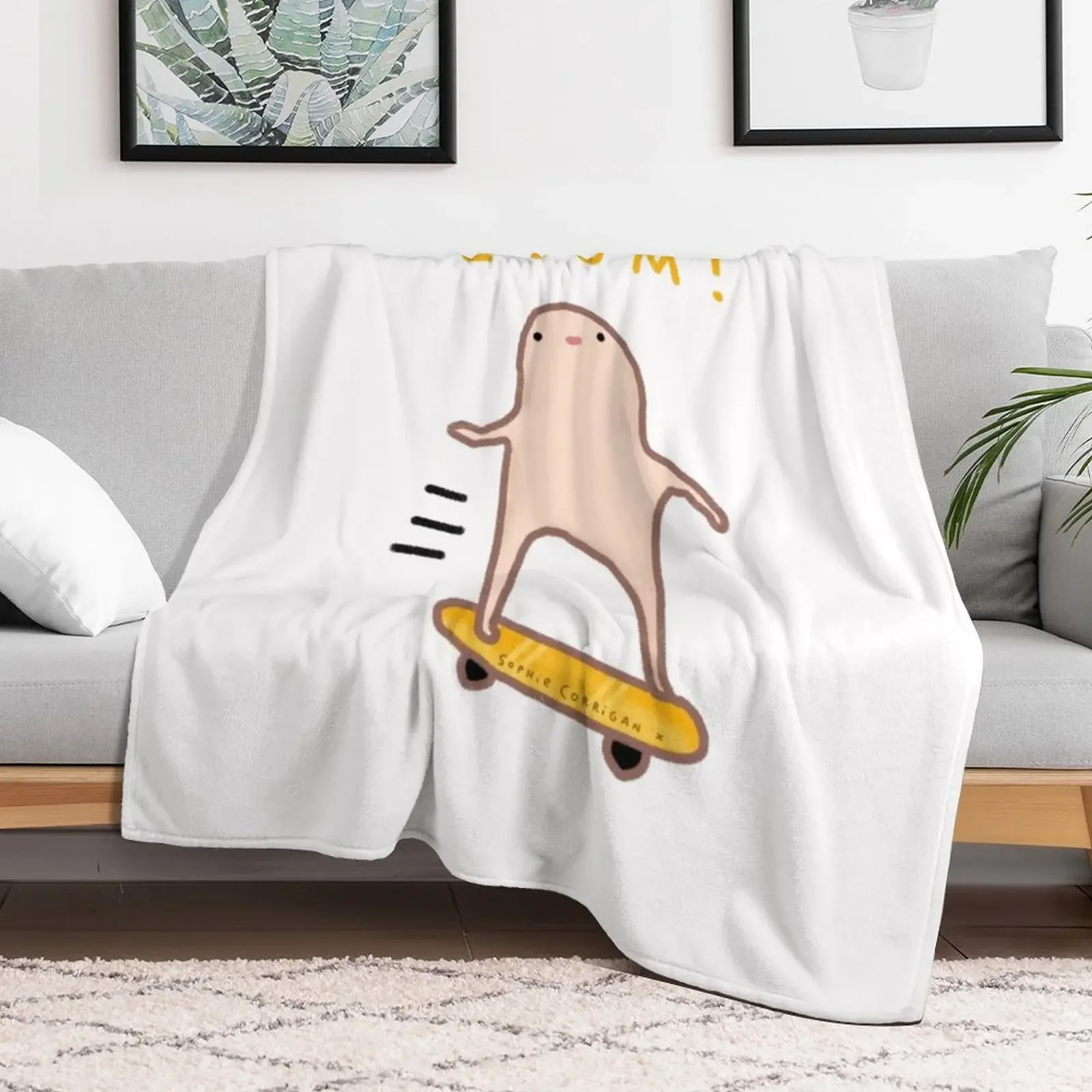 Honest Blob - Zoom! Throw Blanket Weighted blankets and throws bed plaid Blankets