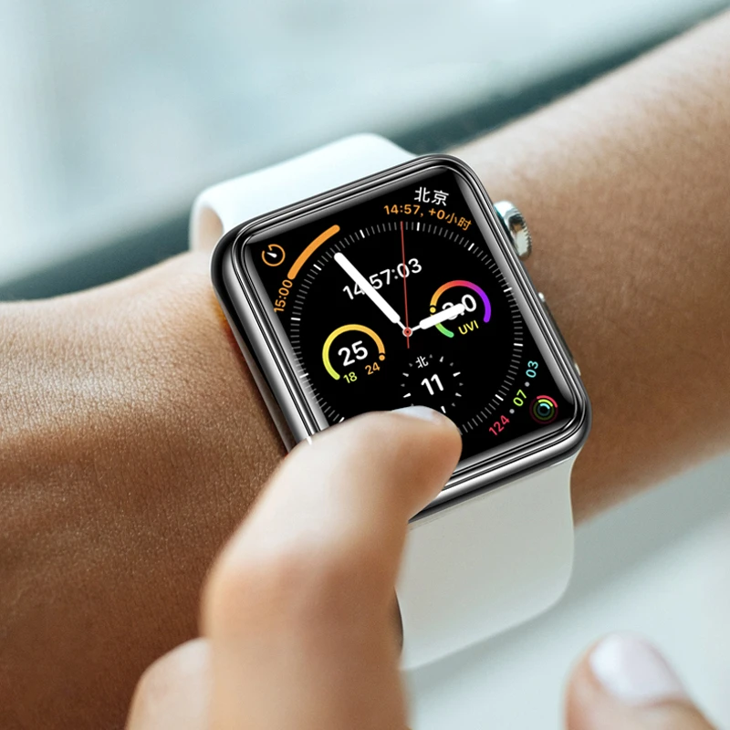 Мягкая защитная пленка для Apple Watch Series 7 2023, полное покрытие 41 мм 45 мм, прозрачная наклейка, Защита экрана для iWatch 7, пленка