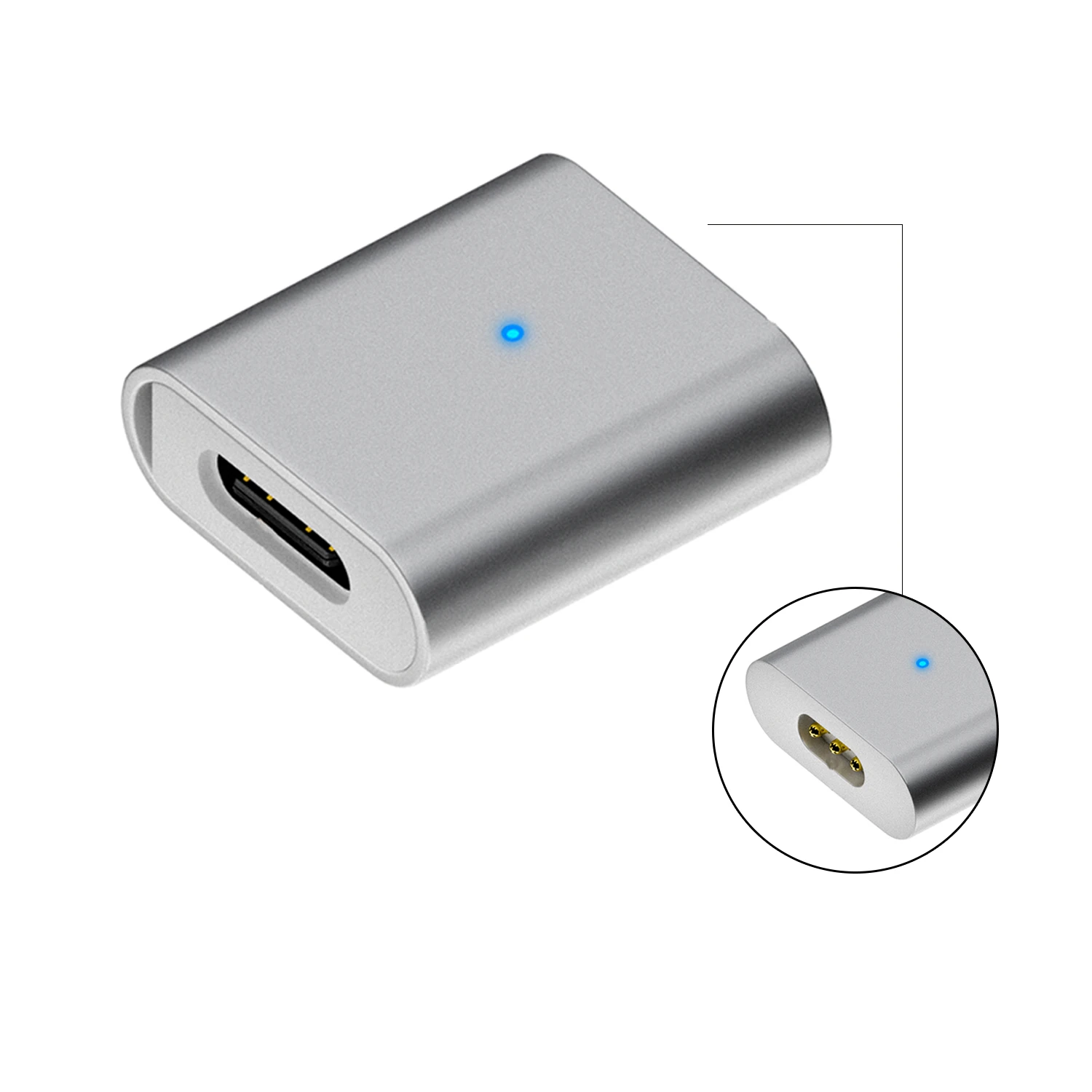 

Magnetic Charging Adapter for Laifen Electric Toothbrush USB Type C/8Pin Female Fast Charger Converter Durable Aluminum Shell