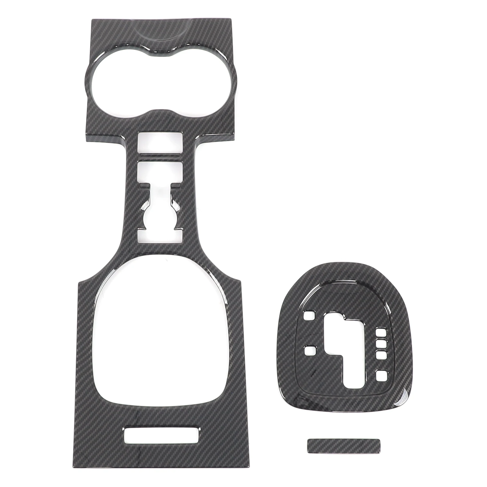 

For 2008-2009 Pontiac G8 central control gear panel frame gear display decorative frame ABS carbon fiber pattern 3Pcs