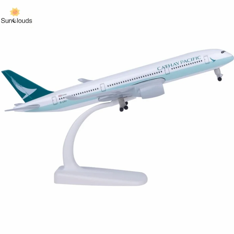 Model Airplane 1:300 Scale Model Plane Cathay Pacific A350 Airplane Model for Gift and Decoration