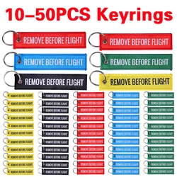 10-50Pcs Remove Before Flight Chaveiro Key Chain for Cars Remove Before Flight Key Chain Aviation ATV Motorcycle Pilot Crew Tag