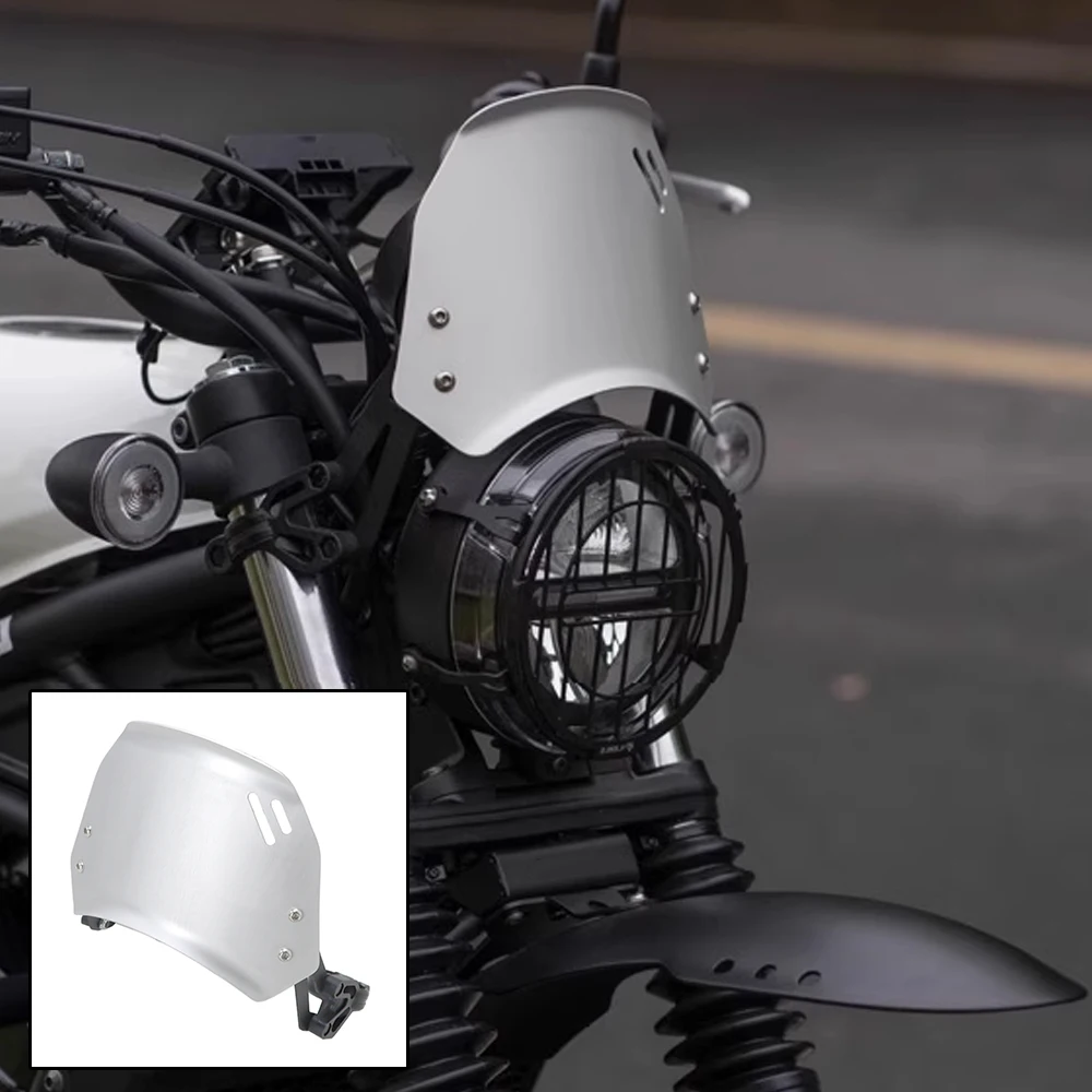 New Fit CL250 Motorcycle Accessories Wind Deflector Retro Aluminium Front Windscreen Windshield For HONDA CL250 250CL CL 250