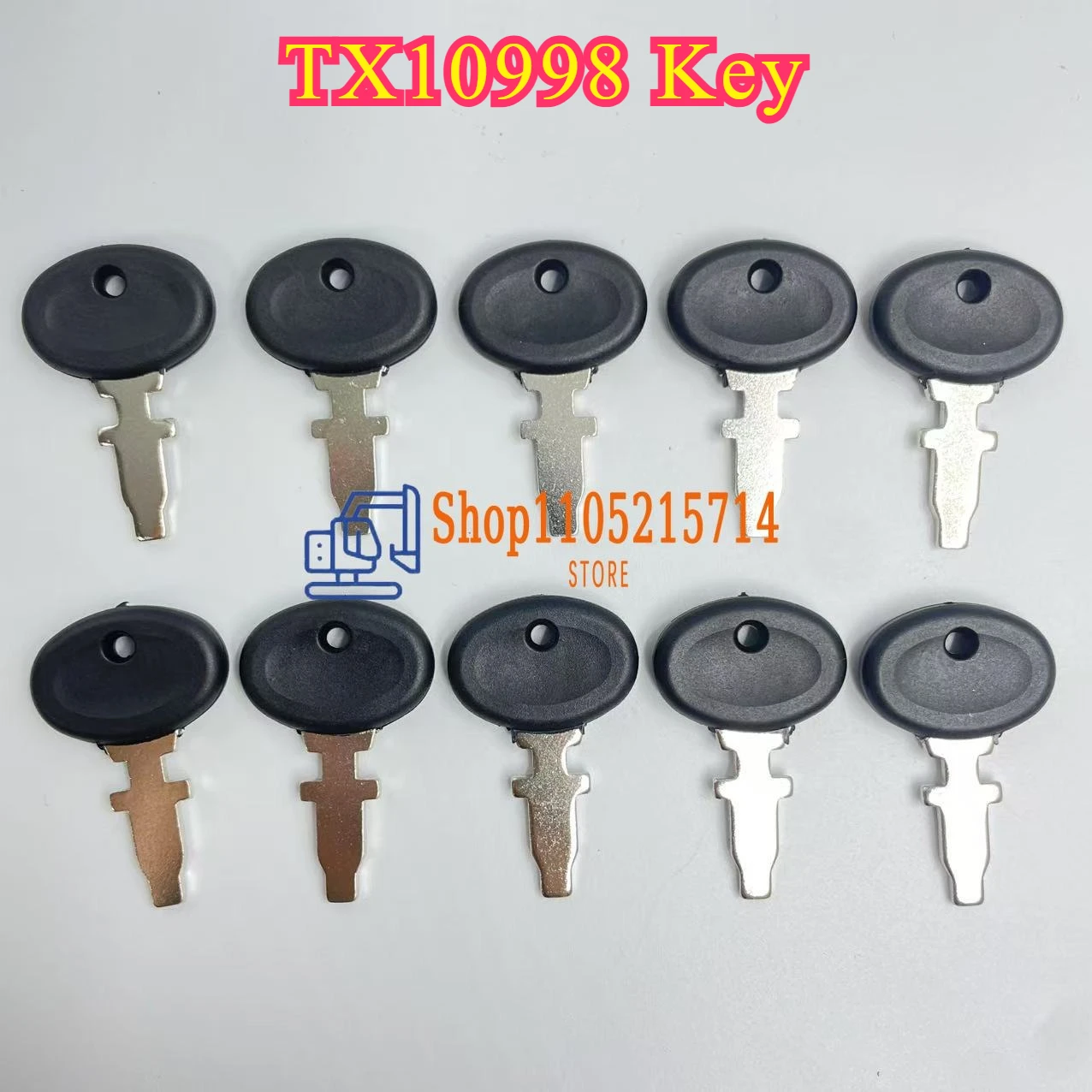 

2/5/10pcs TX10998 Key for Long Tractor 510 510DT 550DT Universal for Fiat White Oliver Allis Chalmers