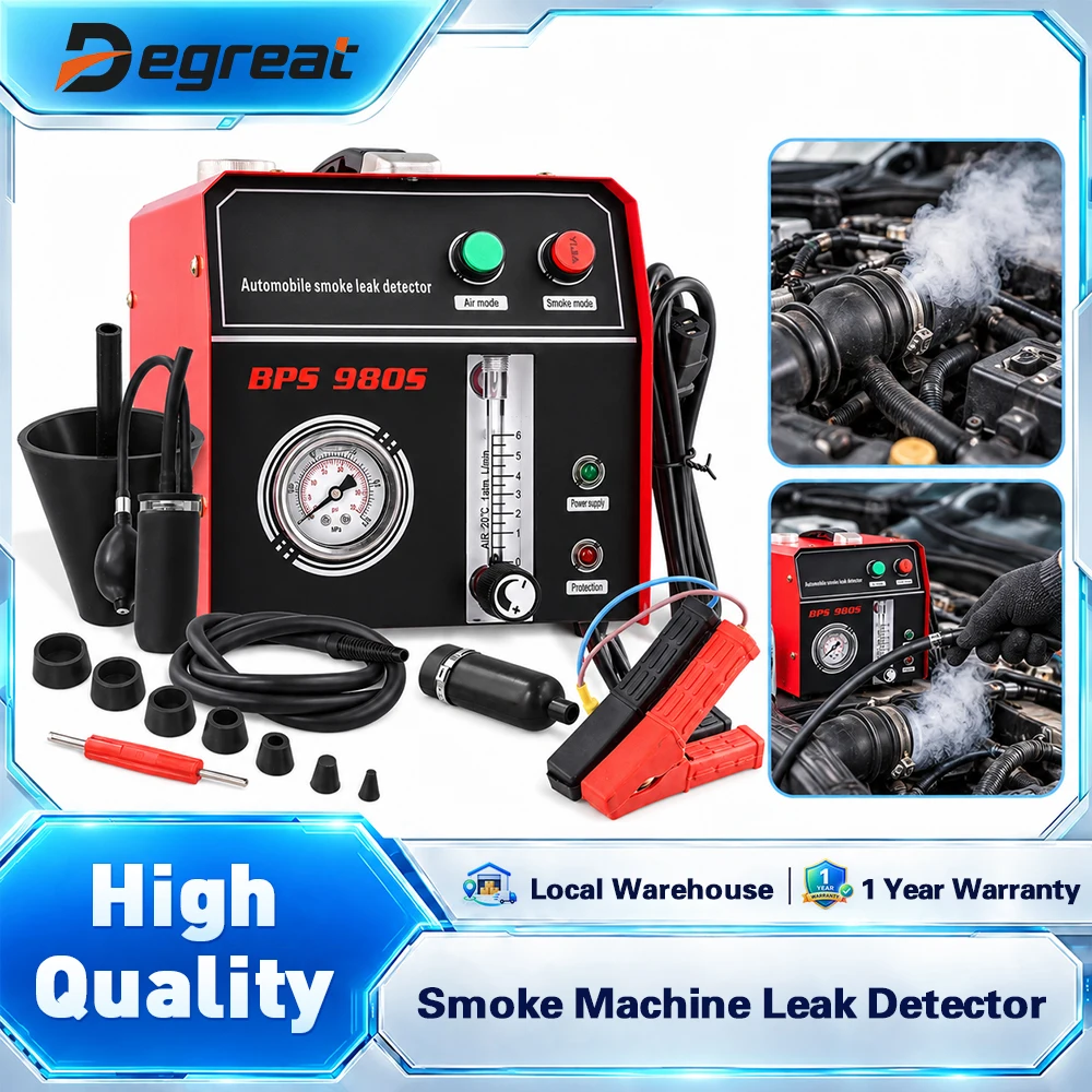 Image of Degreat Automotive Rauchleckdetektor, Automobil-Rohrleitungstester, EVAP-Tester, Auto-Rauchleckdetektor, Rauchprüfmaschine