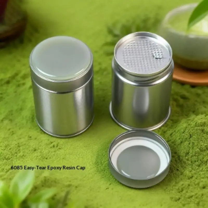 1 Pcs Portable Mini Matcha Powder Can Thick Tinplate Sealed Tea Jar Spice Storage Box Kitchen Household Gadgets