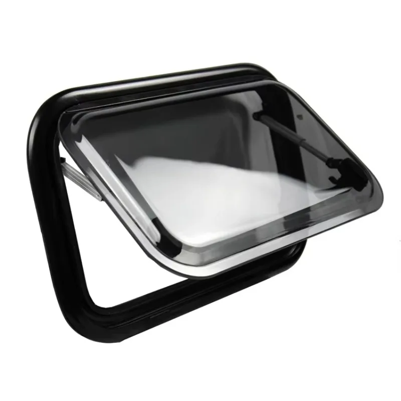800*500mm Aluminum Alloy RV & Travel Trailer Camper Window Round Corner Emergency Exit Acrylic Window