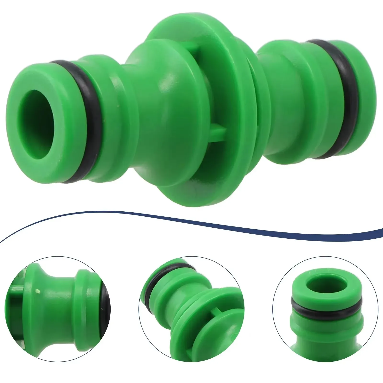 3Pcs Plastic Garden Hose Connector, Standard Thread Quick Connect Pipe Fitting for Outdoor Irrigation Watering Pipeline