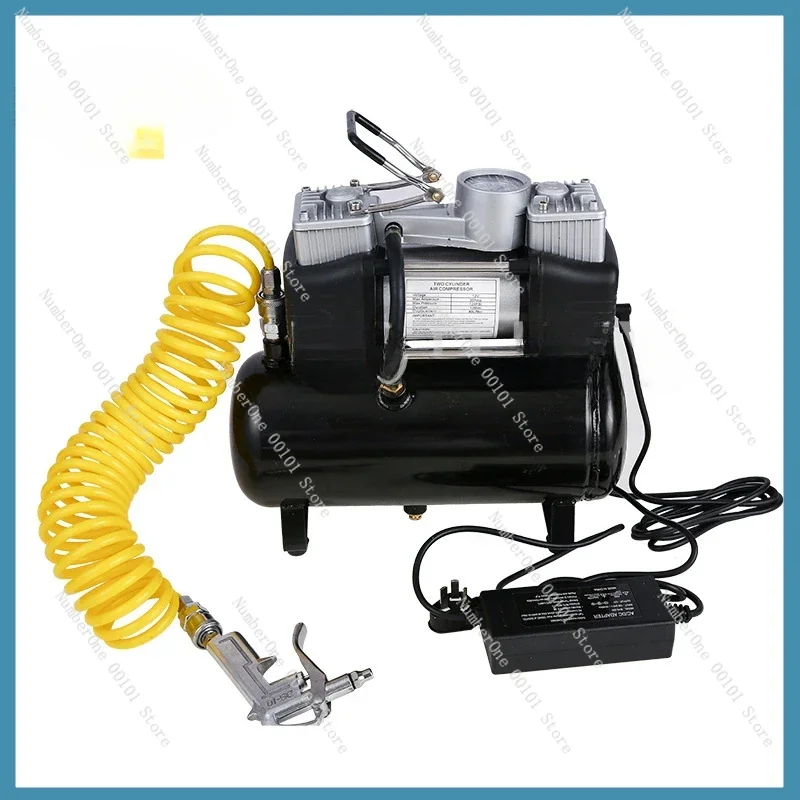 

Car Air Pump Trolley Portable Multi-function 12v High-pressure Electric Tire Pump Car Oil-free Silent Air Compressor Car Inflato