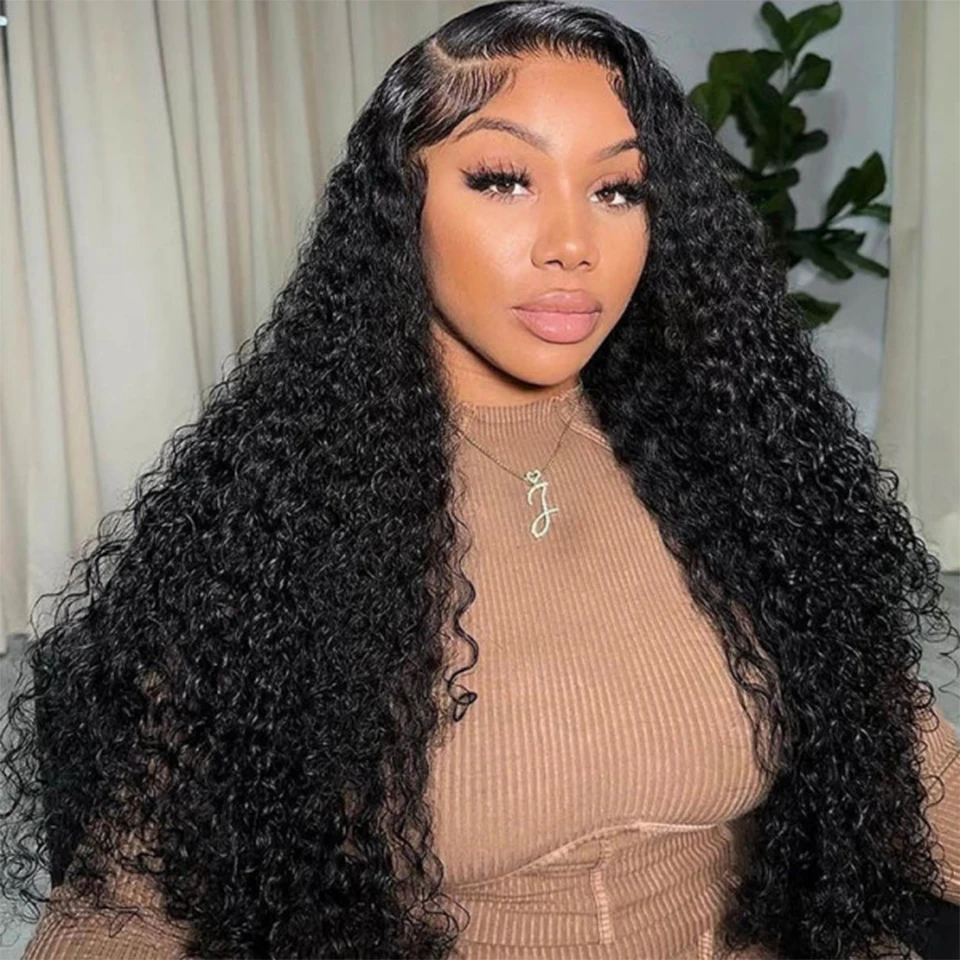 13x4 13x6 Water Wave Lace Frontal Human Hair Wigs Brazilian Transparent Curly Human  Hair Wig For Black Women Deep Wave On Sale