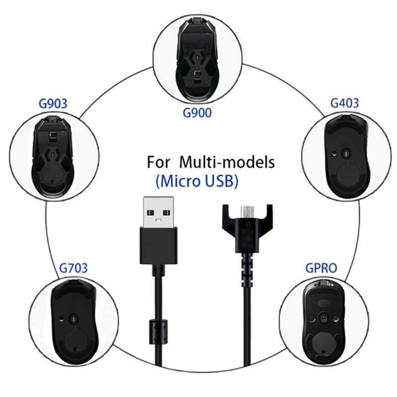 Replacement USB Charging Cable Data Game Cable For GPRO/GPW/G900 G403 G703 Gaming Mouse Charger Cable - Image 2