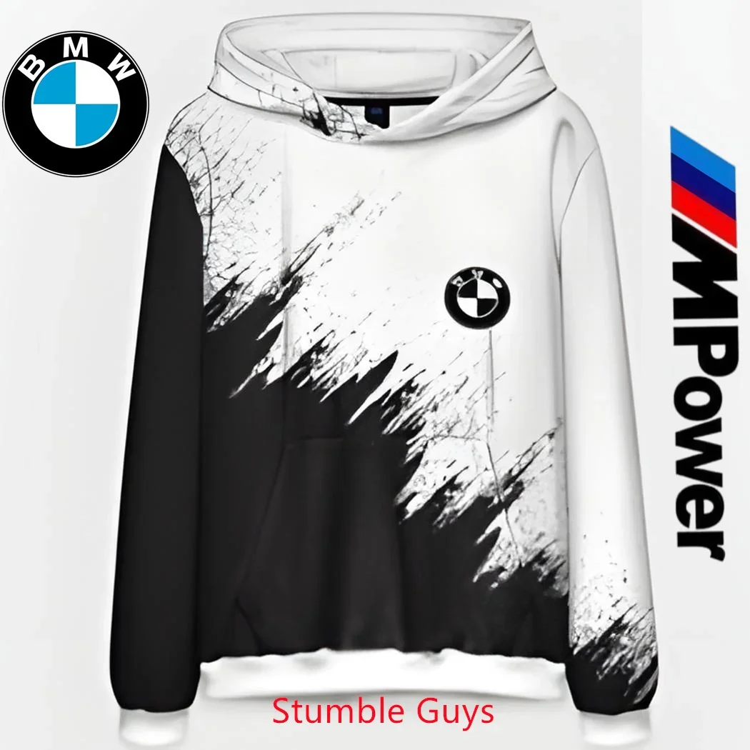 

Men's Casual BMW Hoodie Sports Car Racing Moto Graphic Kids Boys Fashion Comfortable Wear