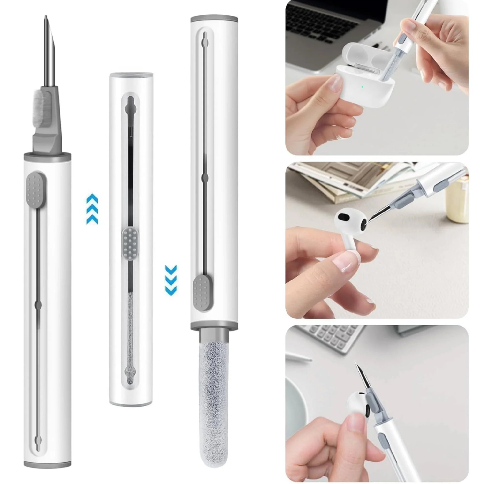 für AirPods 5/4: Weiche Silikonhülle mit Reinigungsset, umfassender Schutz für die Kopfhörer, inklusive Schlüsselanhänger, passend für AirPods 5/4/Pro3. – Detail 6