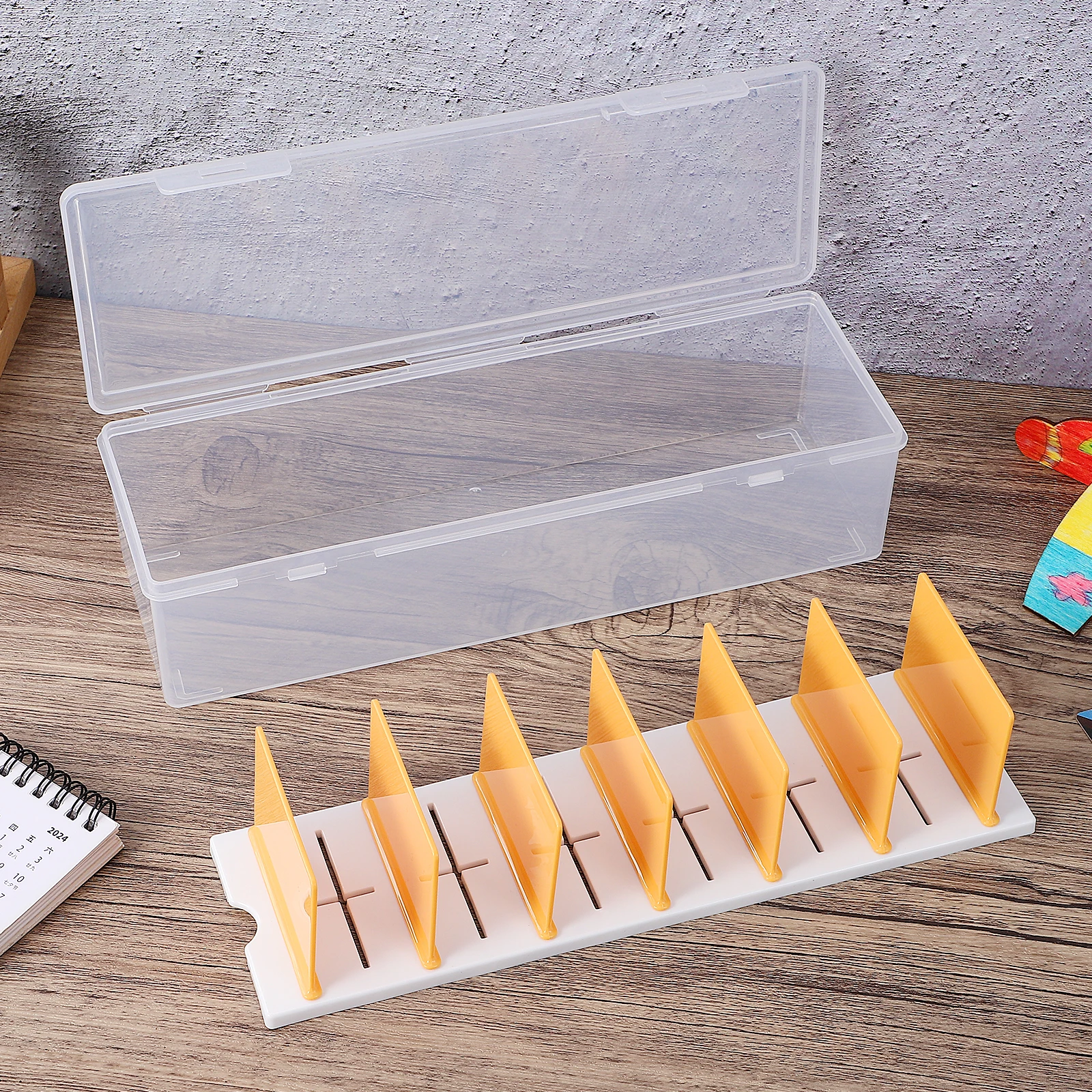 

Plastic Storage Organizer Cases for Sports Cards Trading Organizer Box With Dividers Playing Card Case Transparent Portable