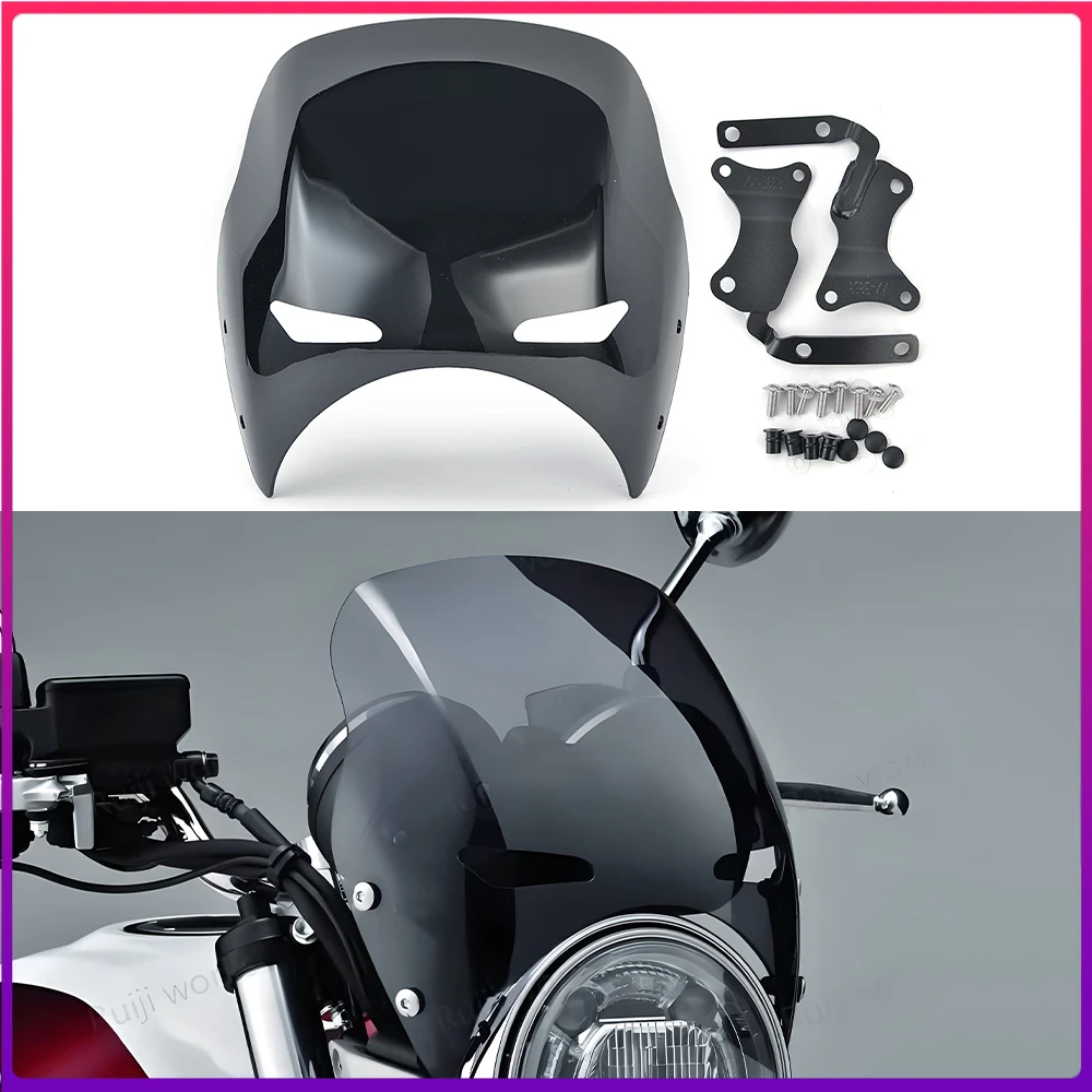 

Windshield For Honda CB1300 2025 CB400 CB400SF Super Four 2019-2022 Windscreen Screen Bracket Headlight Mount
